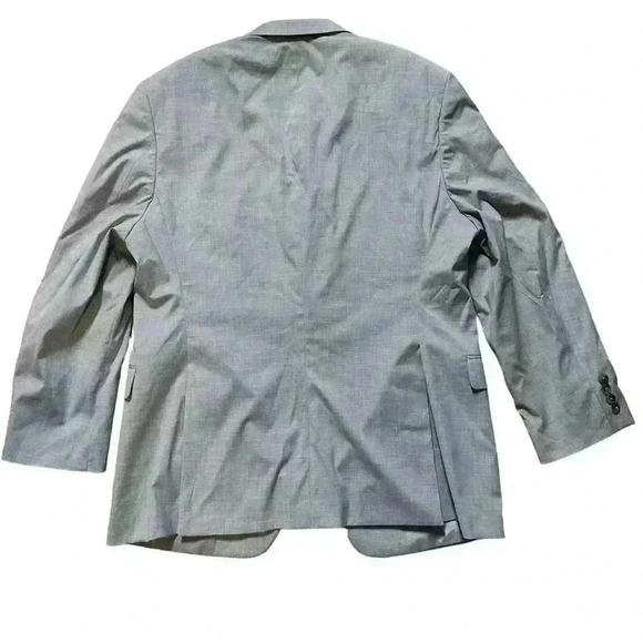 Alfani Men's Slim-Fit Solid Knit Suit Jacket 46R Light Grey Sport Coat NWOT - Picture 2 of 10
